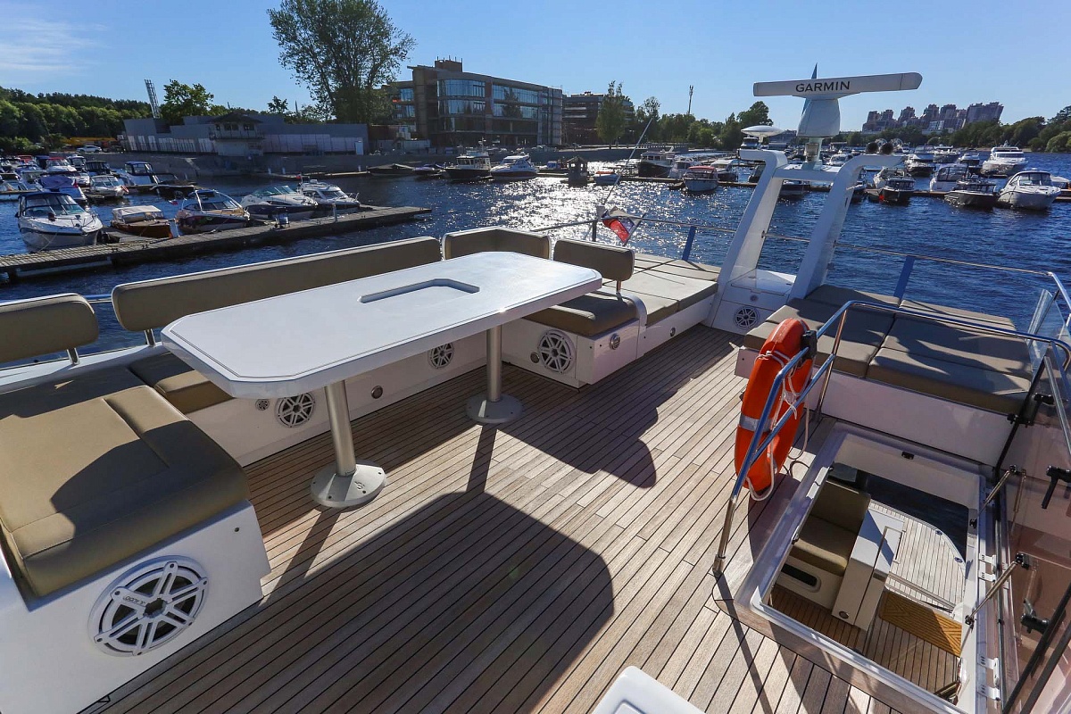 Аренда моторной яхты Fairline 65 Squadron - Санглара в Санкт-Петербурге